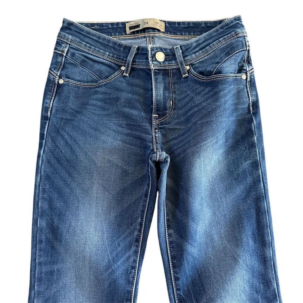 Levi's Revel Demi Curve Skinny Jeans Size 24 Blue Denim Medium Wash - Picture 2 of 11